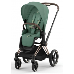 Коляска прогулочная Cybex Priam IV шасси Rose Gold, Leaf Green (Зеленый)