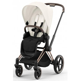Коляска прогулочная Cybex Priam IV шасси Rose Gold, Off White (Белый)