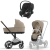 Коляска 3 в 1 Cybex Priam IV шасси Chrome Brown, Cozy Beige и автокресло Aton B2 i-Size