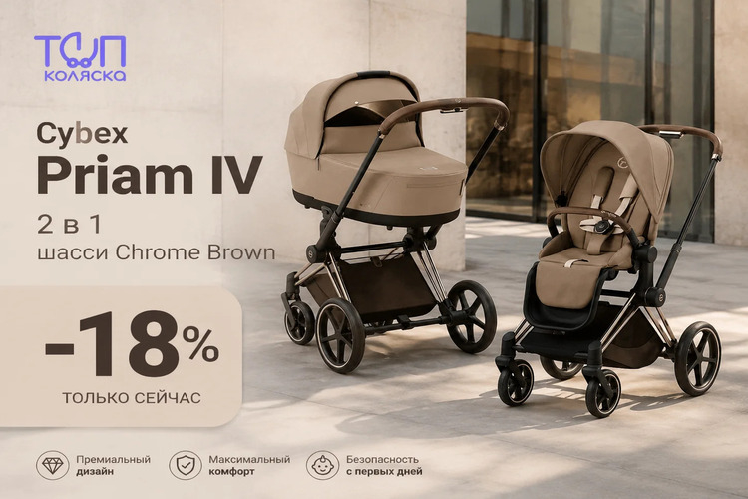 Скидка на Cybex Priam IV увеличена до 18%!