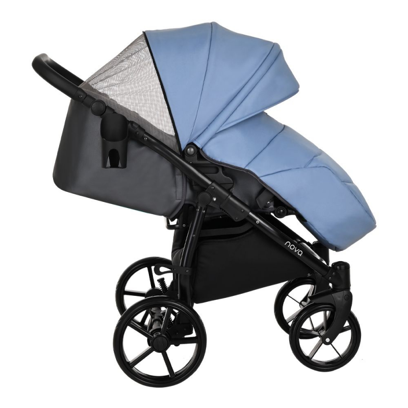 Коляска 2 в 1 Tutis Novo, Antracite Metalic / Blue Shadow (272)