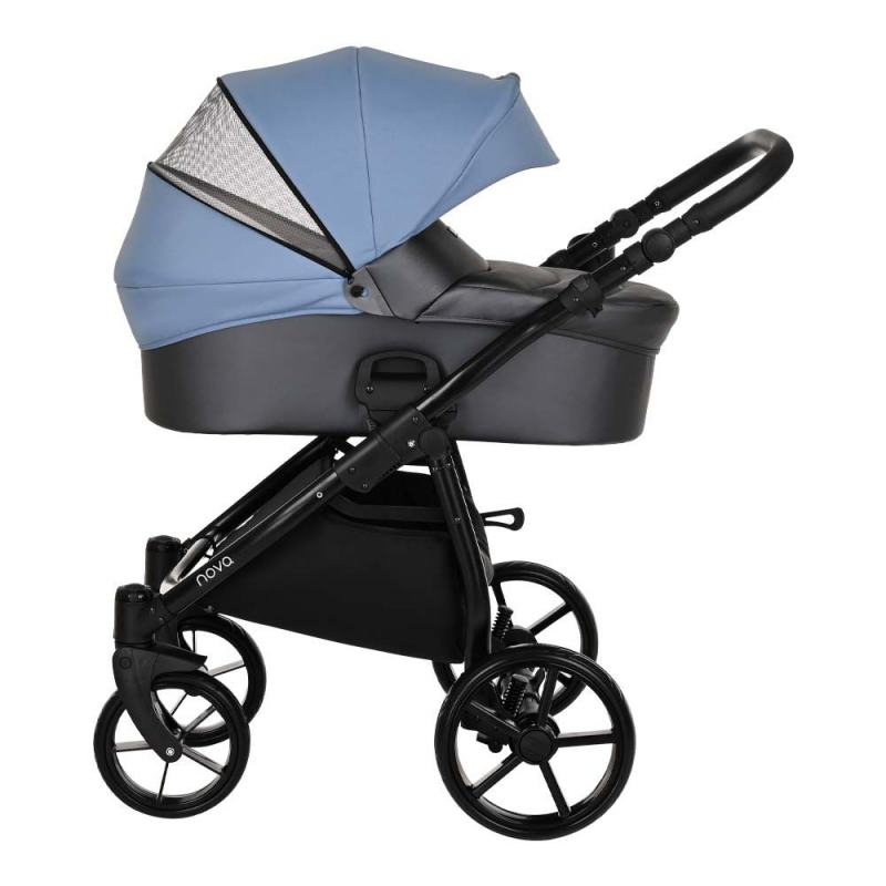 Коляска 2 в 1 Tutis Novo, Antracite Metalic / Blue Shadow (272)