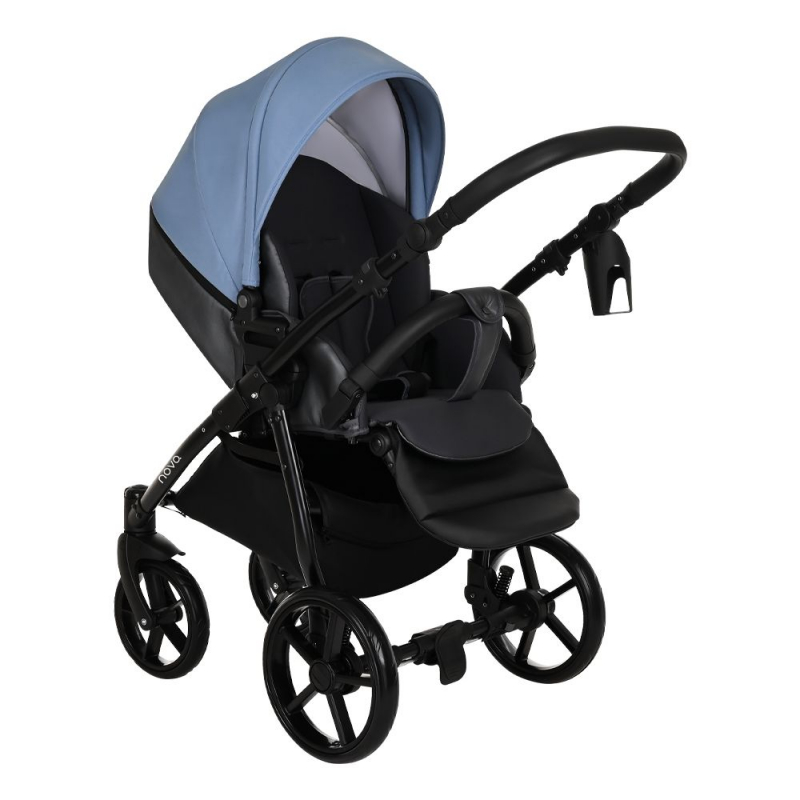 Коляска 2 в 1 Tutis Novo, Antracite Metalic / Blue Shadow (272)