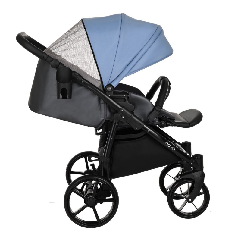Коляска 2 в 1 Tutis Novo, Antracite Metalic / Blue Shadow (272)