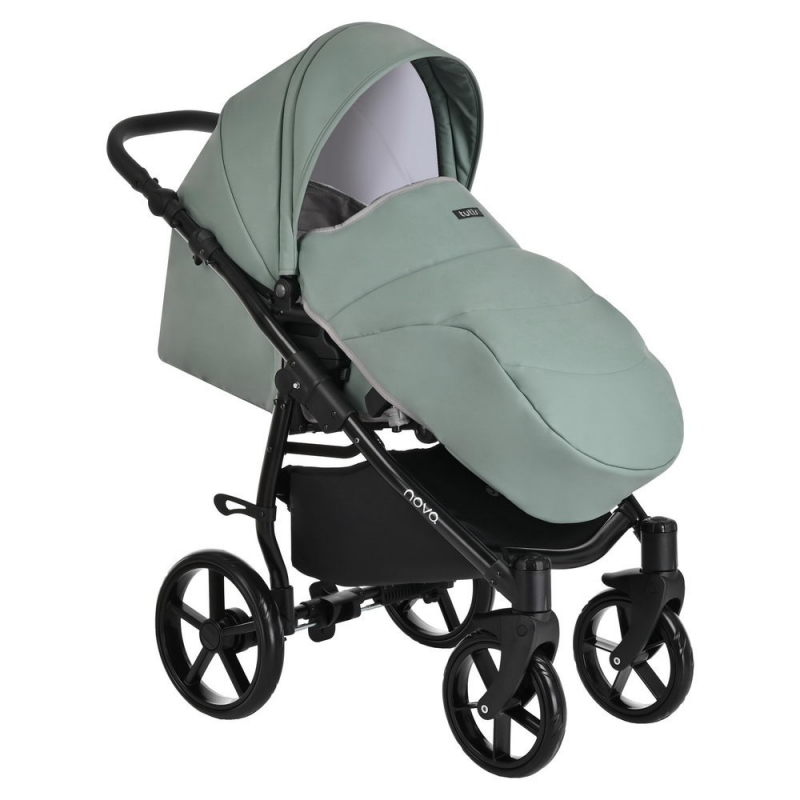 Коляска 2 в 1 Tutis Novo Leather 2023, Sage (Зеленый)