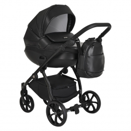 Коляска 2 в 1 Tutis Nanni Leather 2023, Черный (699)