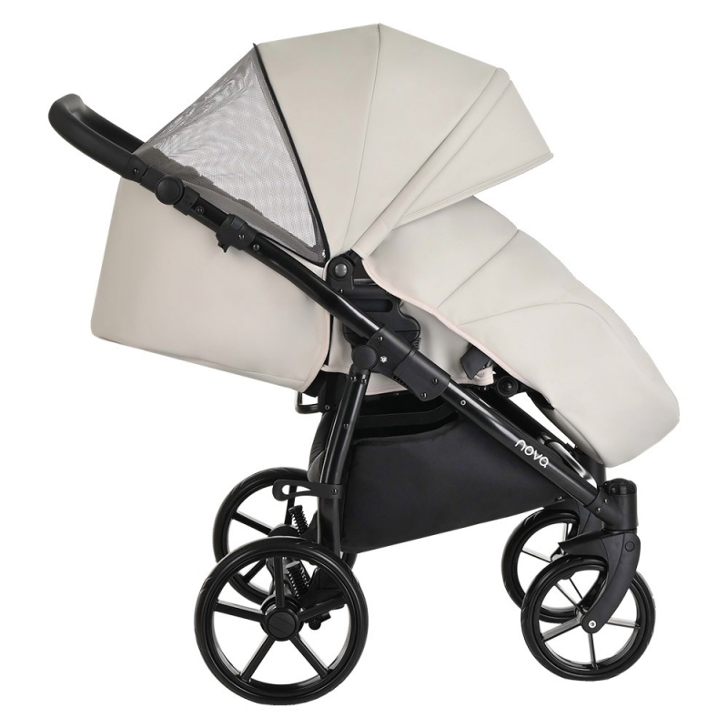 Коляска 2 в 1 Tutis Novo Leather 2023, Light Grey (Светло-серый)