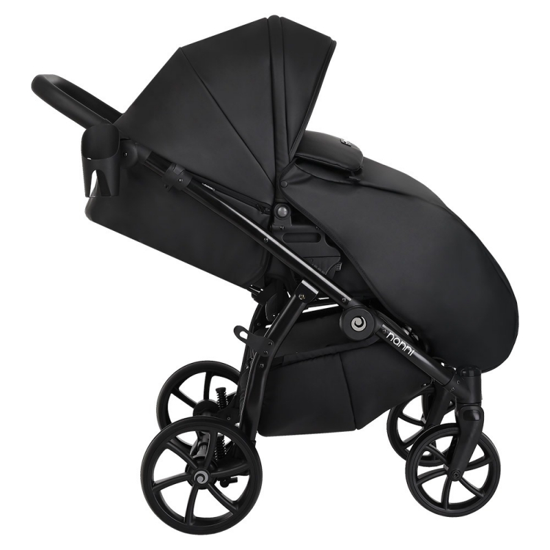 Коляска 2 в 1 Tutis Nanni Leather 2023, Черный (399)
